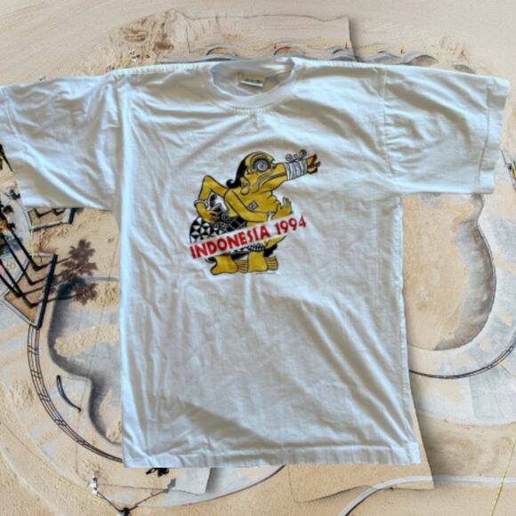 Vintage T shirt from Indonesia 1994 Single Stitch XL - Picture 8 of 8